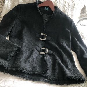 Firuze.’ San Francisco fringe black jacket